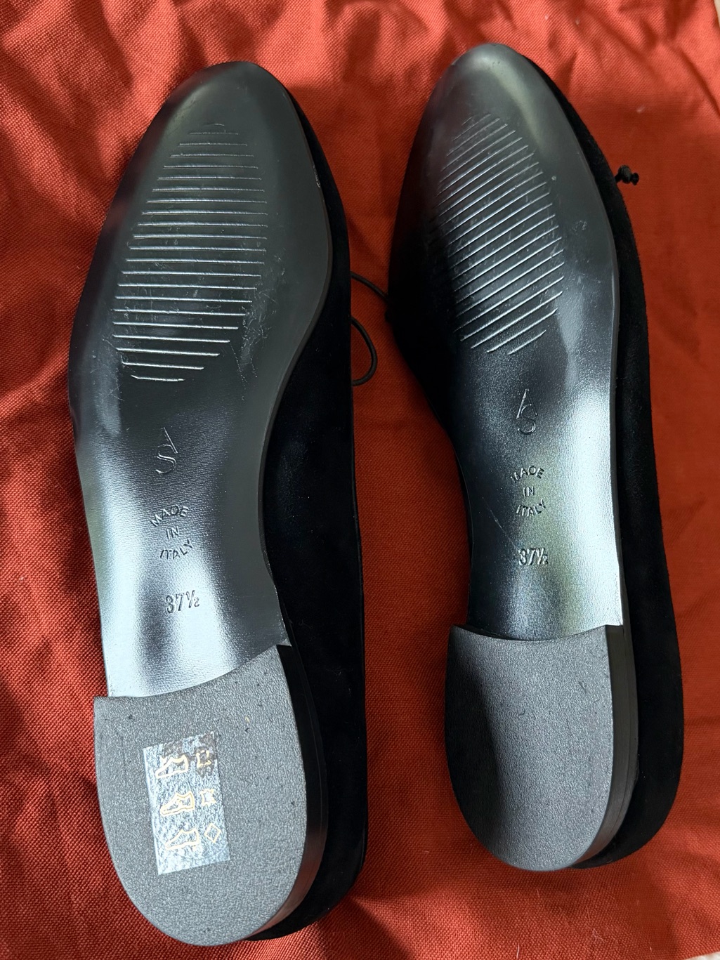 A. Soliani Como Black Suede Ballet Flats - Nwt — image 2 of 7